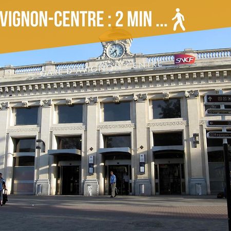 Appartamento Le Rive Droite - Gare Centre - Wifi - Terrasse - Face Remparts Avignone Esterno foto
